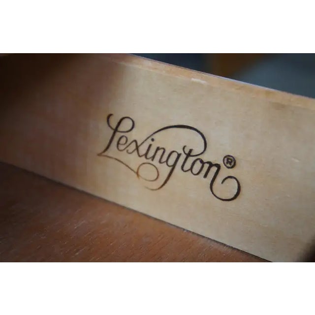 1980s Lexington Furniture Vintage Cherry Wood Goddard Block Front Chest of Drawers Nightstand or Side Table - 1980s For Sale In Saint Louis - Image 6 of 8