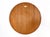Mid-Century Wall Round Mirror in Teak, 1970s For Sale - Image 6 of 7