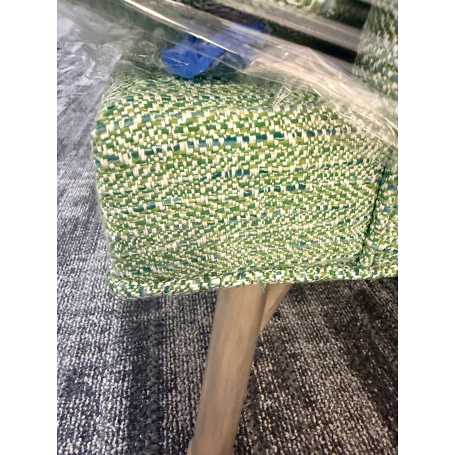 Custom Stewart Furniture Wingback in Thibaut Fabric For Sale - Image 11 of 14
