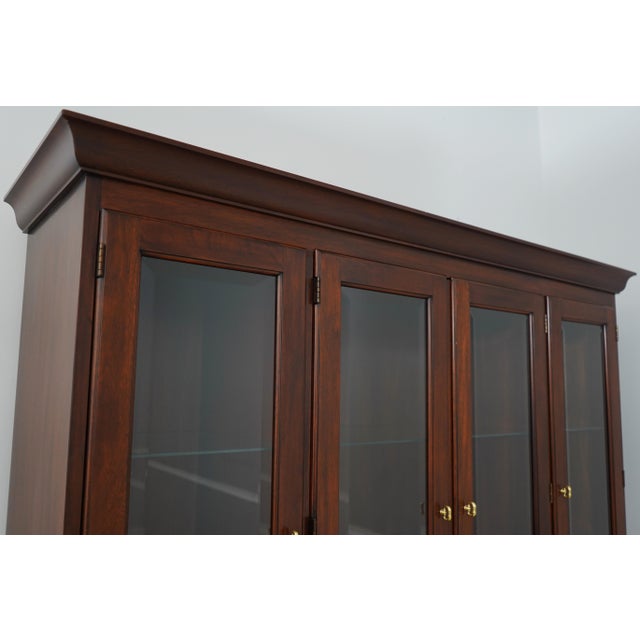 Henkel Harris 4 Door Mahogany China Cabinet For Sale - Image 12 of 18