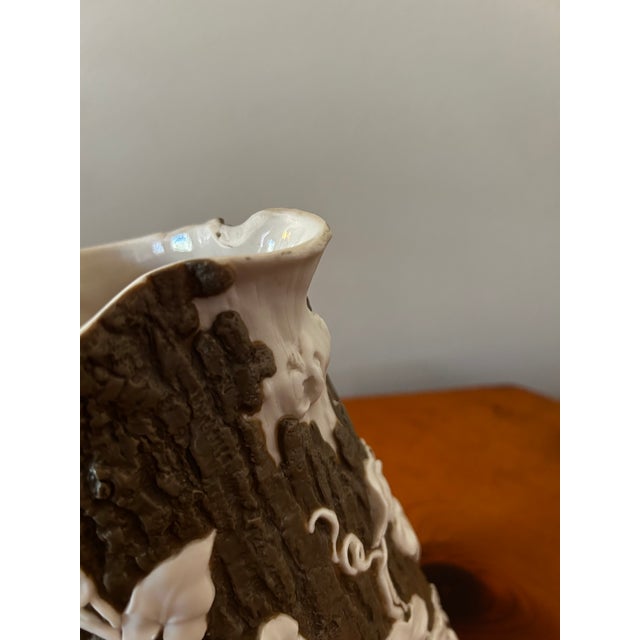 1850s t.j. & J. Mayer Convolvulus Stoneware Pitcher For Sale - Image 12 of 16