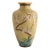 VTG Large Chinese Cloisonne Enamel Baluster Vase Yellow Cloud Scroll Ground, 12” For Sale