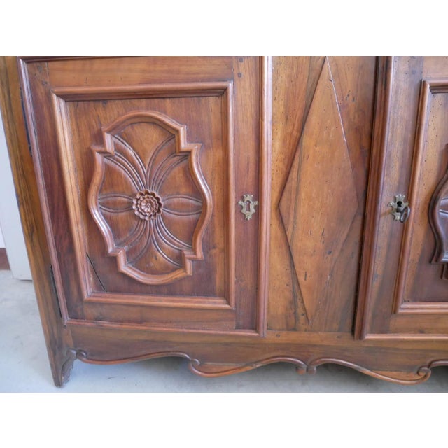 Wood Antique Walnut Buffet from Piedmont, 1800s For Sale - Image 7 of 17
