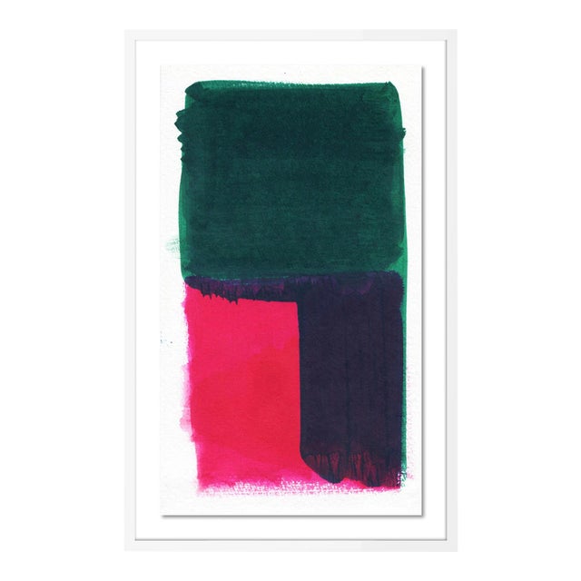 The Park by Gold Rush Art, Art Print in White Frame, Medium For Sale