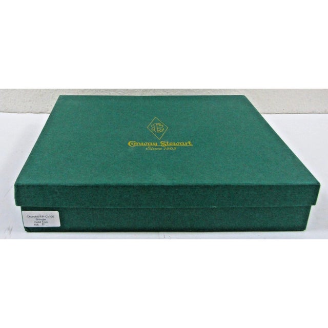 Conway Stewart Churchill Ltd. Edition Wellington Yellow Whirl Fountain Pen Set For Sale - Image 16 of 17