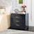 Three Drawer Greek Key Nightstand in Navy For Sale - Image 10 of 11