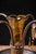 Early 20th Century Art Nouveau Brass and Amber Glass Tear Drop Epergne Lamp For Sale In Chicago - Image 6 of 18