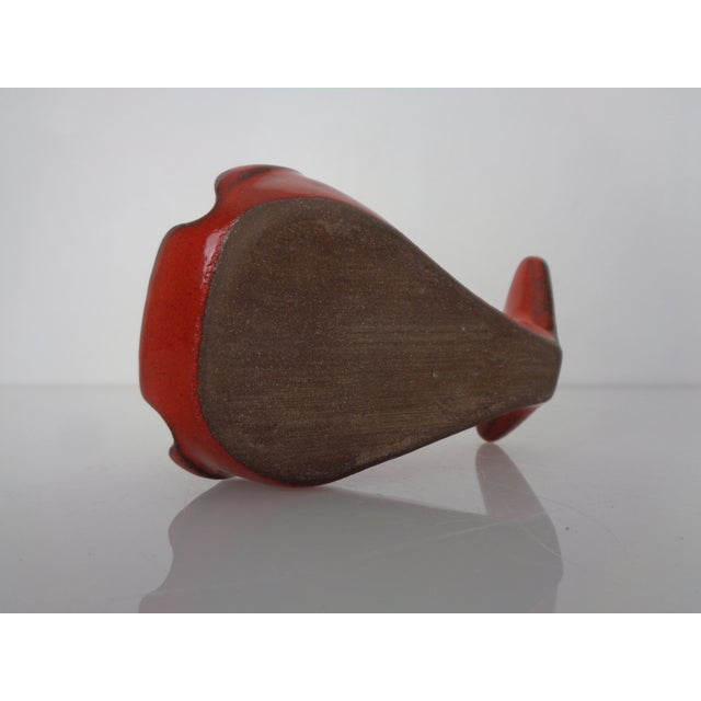 Red Ceramic Fish Ashtray, Italy, 1960s For Sale - Image 12 of 14