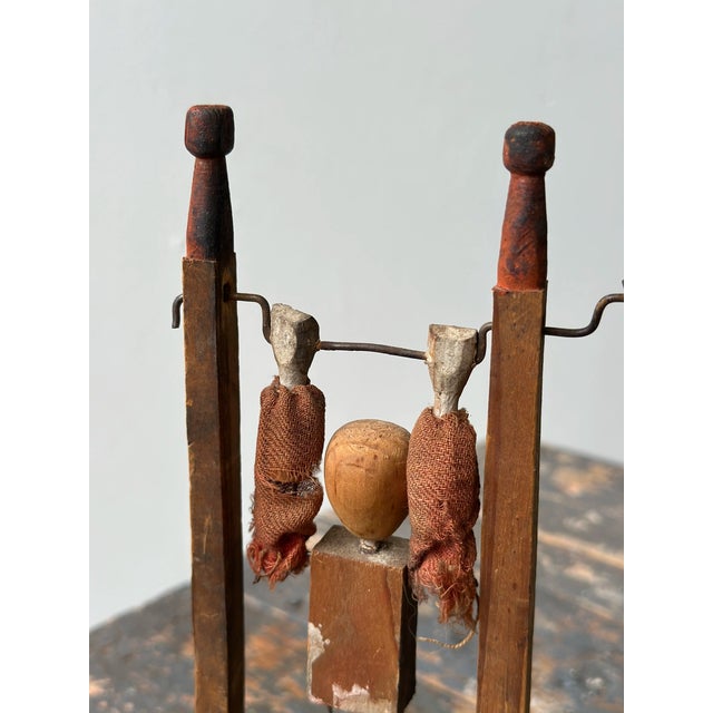 Brown Vintage Folk Art Acrobat Whirligig, Circa 1st-Half 20th Century For Sale - Image 8 of 18