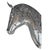 Silver Cast Metal Thoroughbred Horse Head For Sale - Image 8 of 16