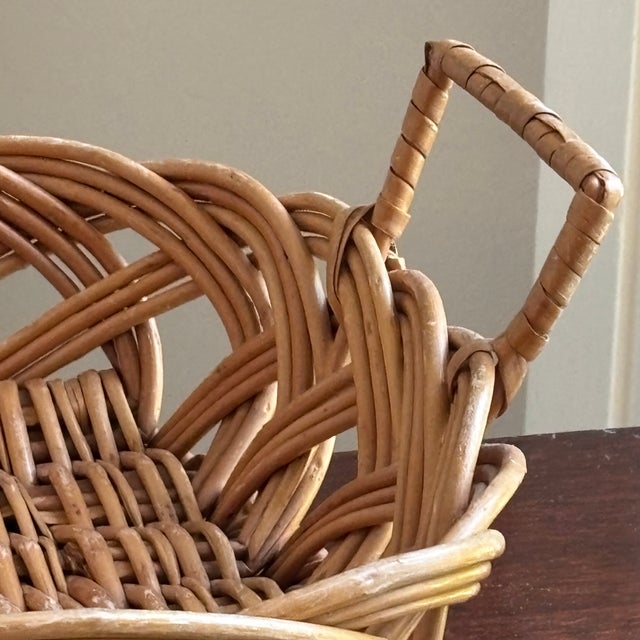 Mid 20th Century Mid-20th Century Mediterranean-Style Openwork Basket Tray For Sale - Image 5 of 12