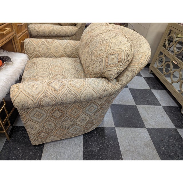 Pair of Barrel Chairs For Sale In New York - Image 6 of 13