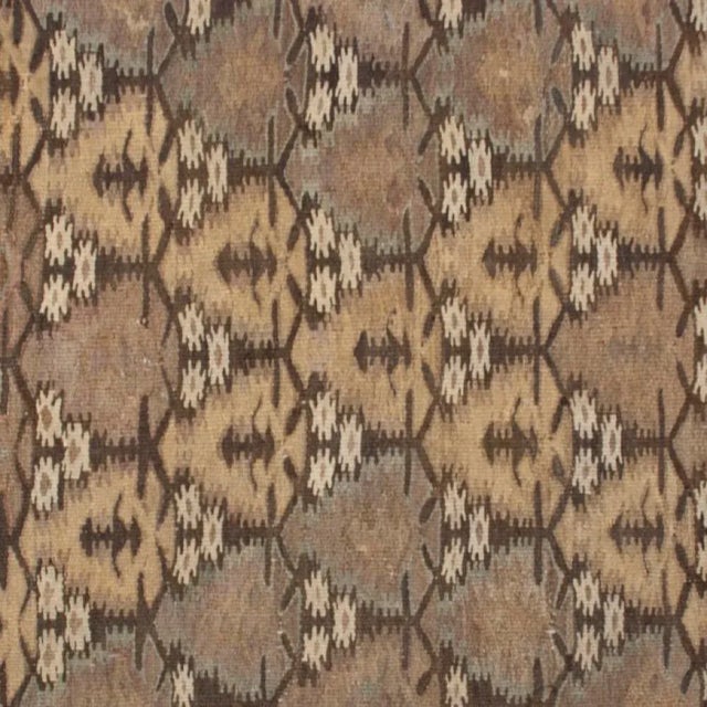 Early 20th Century Qazvin Kilim For Sale - Image 4 of 4