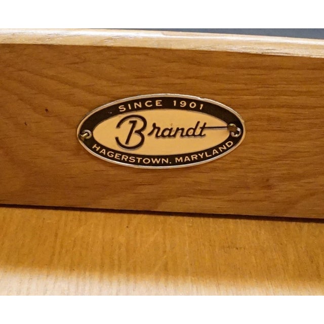 Brown Brandt Furniture Banded Mahogany Traditional Style 36" Drop Leaf Pembroke Accent End Table 78-906 For Sale - Image 8 of 18