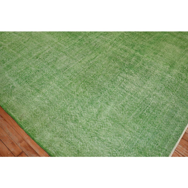 Green Overdye Rug rug no.j3261 For Sale - Image 4 of 7