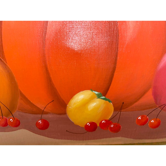 Paint Michele Vert-Nibet French Artist Vintage Surrealist Still Life Painting For Sale - Image 7 of 10