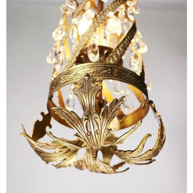 Rococo Louis XV Rococo Golden Chandelier For Sale - Image 3 of 10