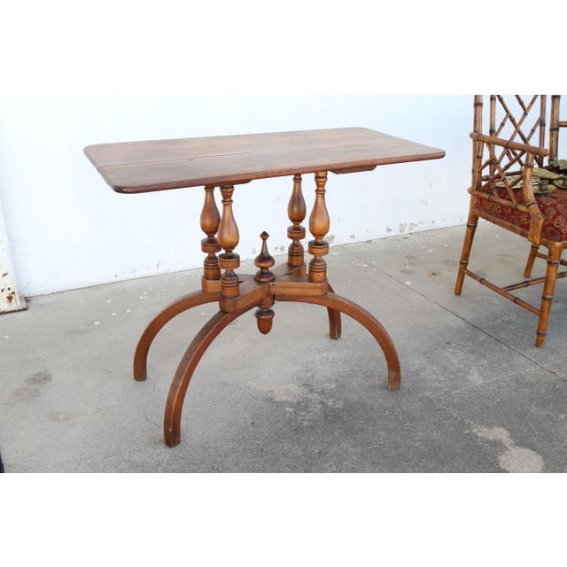 Mid-Century Modern Mid 20th Century Beech Curved Base Table For Sale - Image 3 of 6