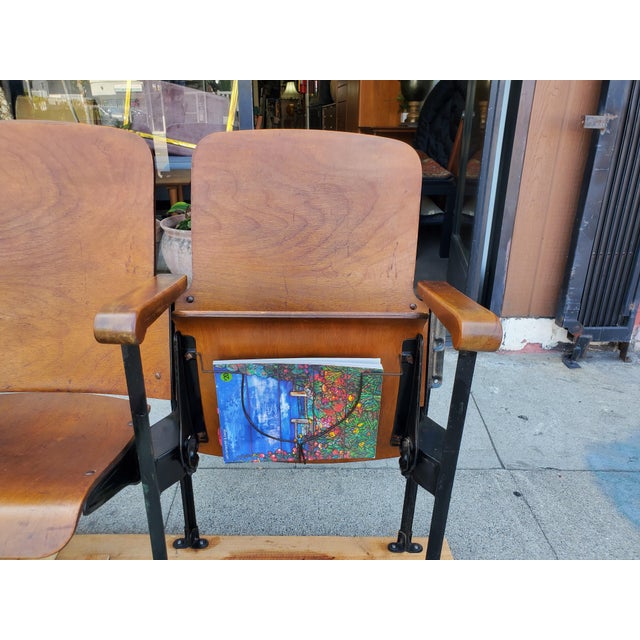Vintage Theater Seat Row For Sale - Image 4 of 14