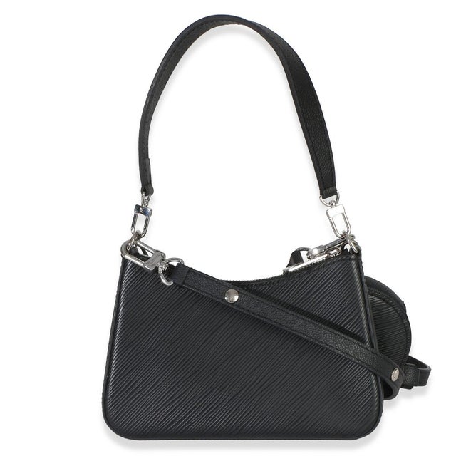 Louis Vuitton Black Epi Monogram Marellini For Sale - Image 4 of 8