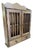 Late 19th Century Victorian Oak Spindle-Door Wall Cabinet — Barley-Twist Doors, Two Drawers, Hanging Display Case For Sale
