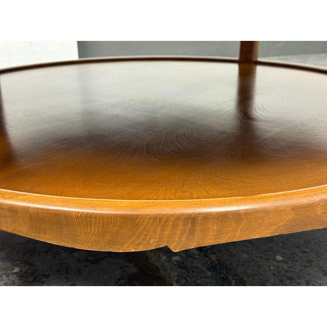 Coffee Mid 20th Century French Provincial Style Round Coffee Table, 37 Inch For Sale - Image 8 of 12