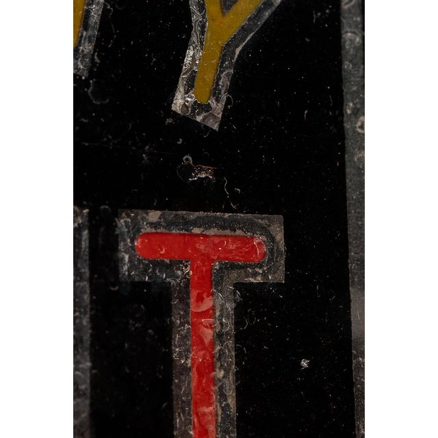Early 20th Century Illuminated Glass Storefront Sanitary Infant Dairy Sign For Sale - Image 15 of 18