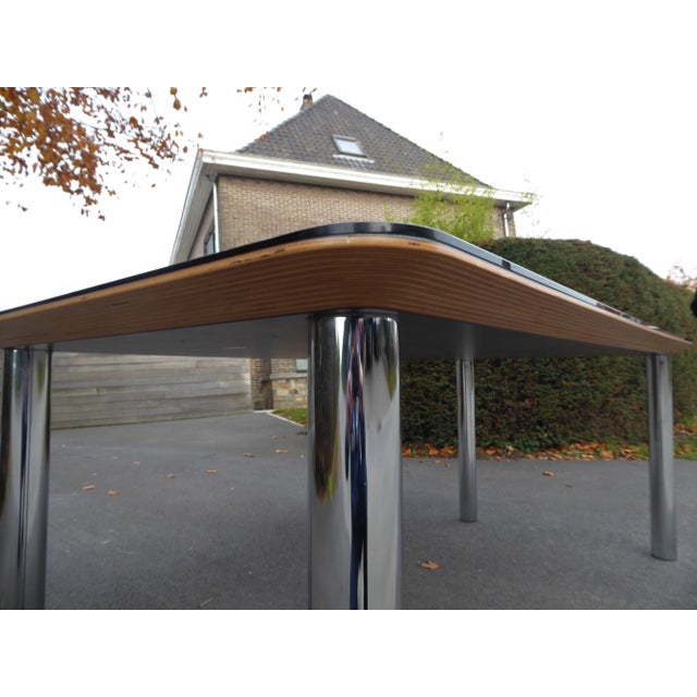 Mid-Century Modern Large Dutch Dining Table from Pastoe, 1980s For Sale - Image 3 of 7