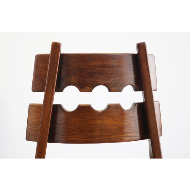 Brutalist Razor Back Chairs by Henning Kjaernulf, 1970, Set of 6 For Sale - Image 4 of 12