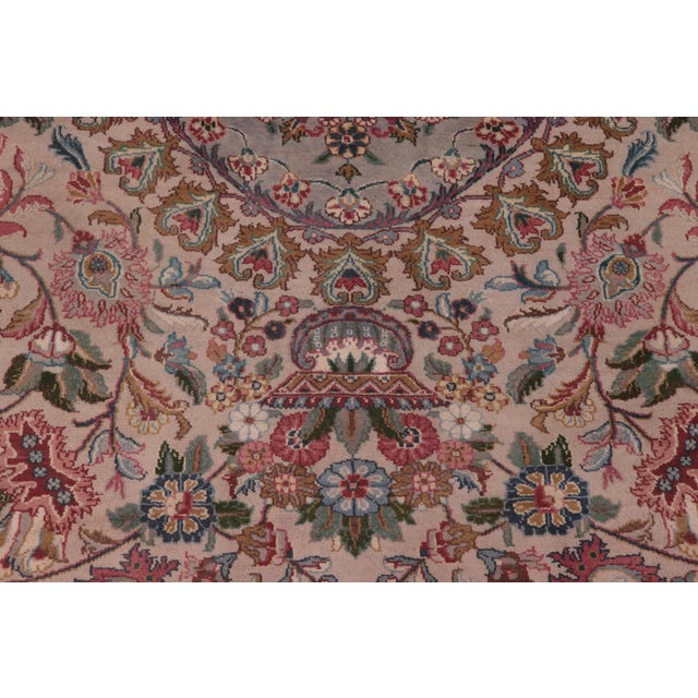 Art Nouveau Pak-Persian Taupe/Green Wool Rug - 8'11'' X 12'0'' For Sale In New York - Image 6 of 9