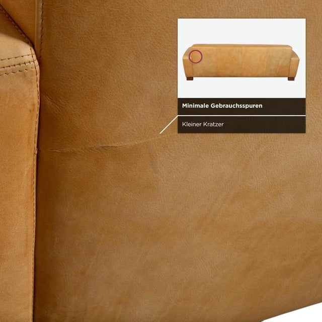 Leather 3-Seater Sofas, Lounge Chair and Ottoman in Cognac Leather from Machalke, Set of 4 For Sale - Image 14 of 18