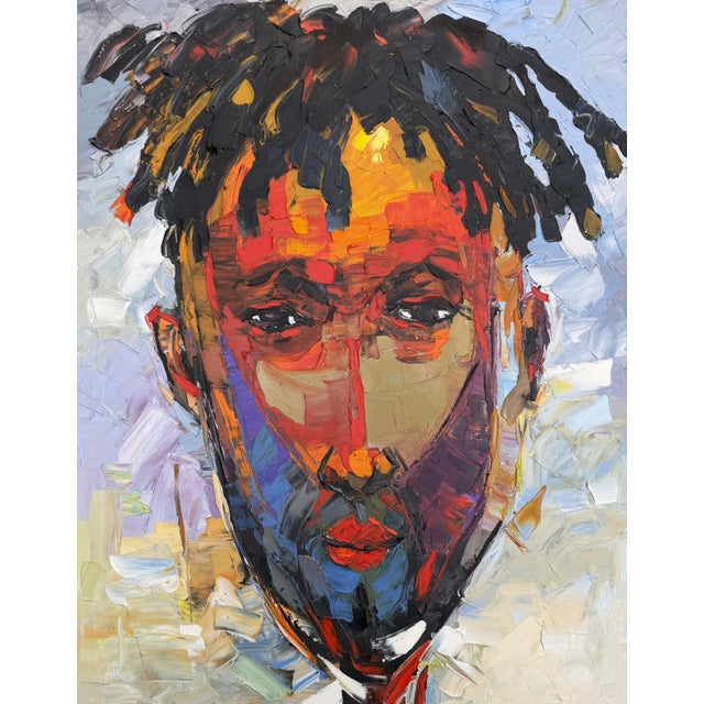 Metamorphosis, Oil on Canvas, Godfrey Afebuame (2024) For Sale
