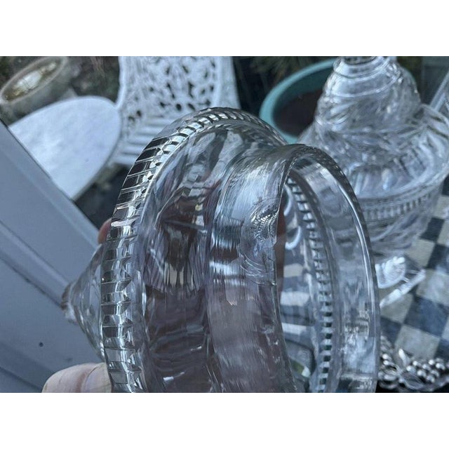 19th Century Georgian Anglo-Irish Cut-Glass Lidded Urns attributed to Waterford, 1820, Set of 2 For Sale - Image 5 of 15