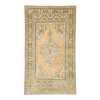 Mid 20th Century Vintage Turkish Oushak Rug 06'01 X 10'07 For Sale