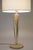 1930s Atomic Modern Brass Tripod Cerused Ash Wood Table Lamp Lightolier Gerald Thurston 1950's For Sale - Image 5 of 9