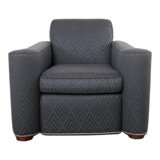 Ralph Lauren Italian Upholstered Brook Street Club Chair For Sale
