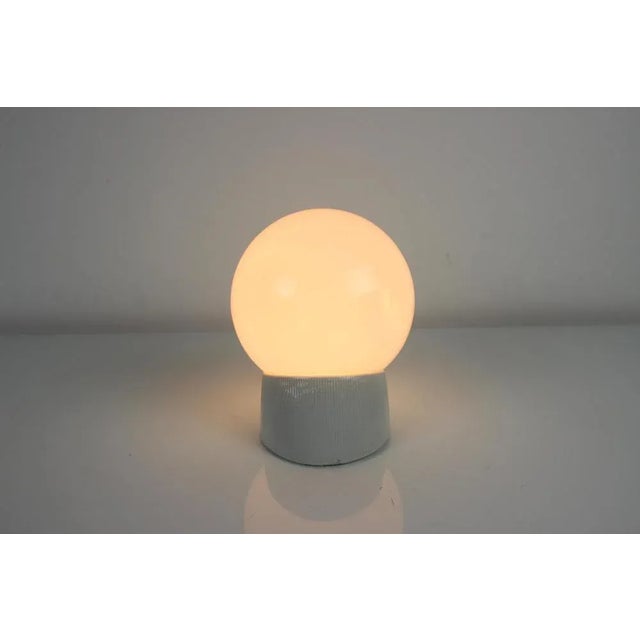 Glass Porcelain and Glass Wall Lamp, Czechoslovakia, 1960s For Sale - Image 7 of 8