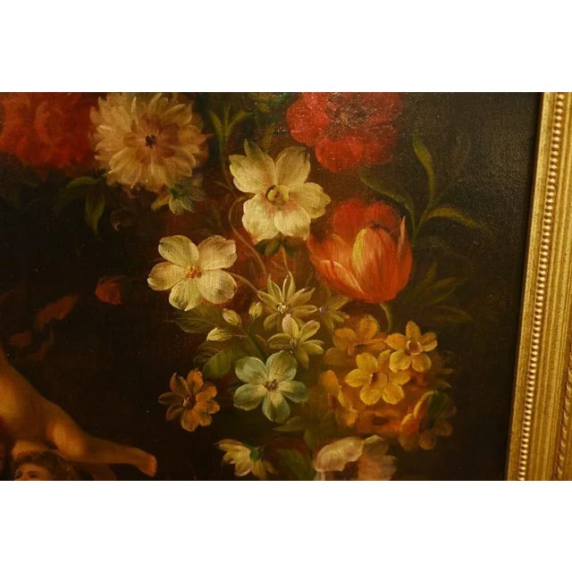 Regency Artist, Putti Trio, Oil Painting, Framed For Sale - Image 8 of 10