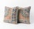 This beautiful 24'' x 24'' pillow cover set was made from authentic Turkish rug pieces. Bright colors of wool adorn the...