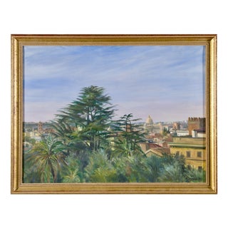 Stephen Kuzma, Landscape of Rome Painting, 1990, Oil on Canvas For Sale