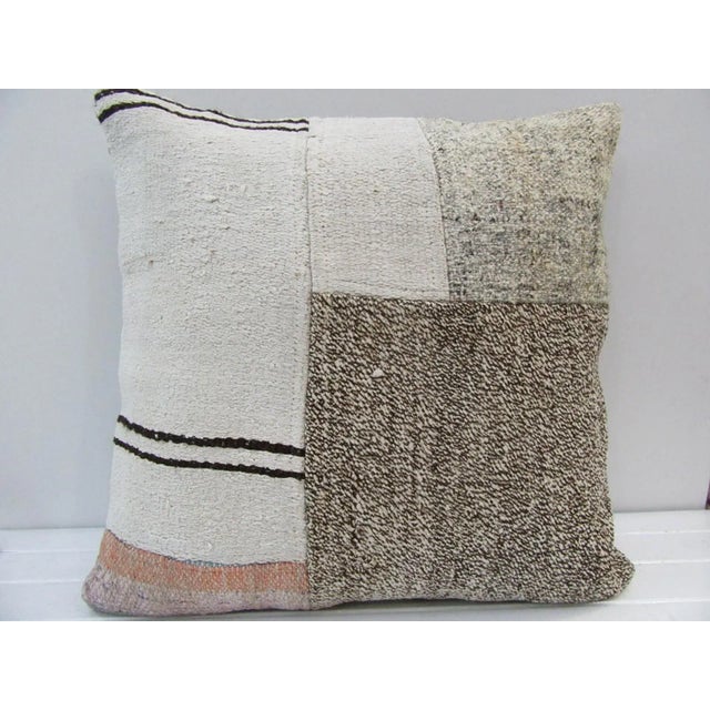 Handmade Patchwork Turkish Kilim Pillow Cover For Sale - Image 4 of 4