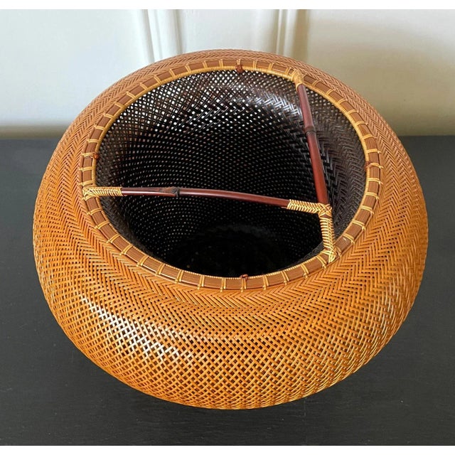 Wood Contemporary Japanese Bamboo Sculpture Kawano Shoko For Sale - Image 7 of 13