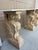 Late 20th Century Pair of Neoclassical Travertine Consoles With Winged Figural Bases For Sale - Image 9 of 14