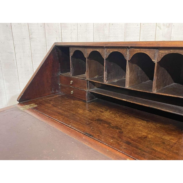 19th Century Georgian English Slant-Back Desk in Mahogany and Oak For Sale - Image 17 of 18