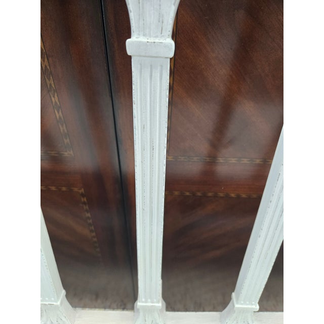 Late 20th Century Painted Gustavian Style Settee For Sale - Image 10 of 12