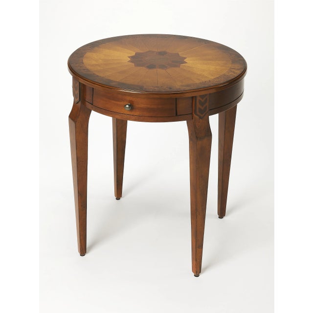 2020s Archer 1 Drawer Side Table, Medium Brown For Sale - Image 5 of 5