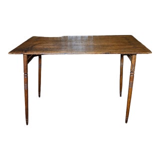 Mid 20th Century Wood Folding Sewing Table For Sale
