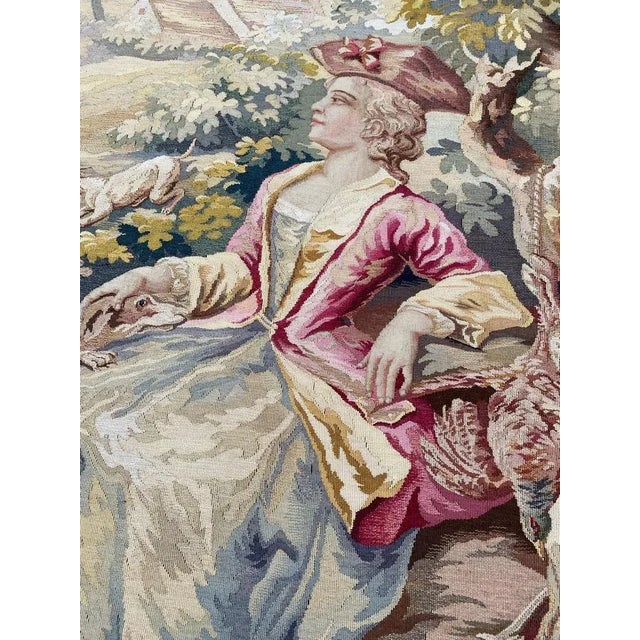 Antique French Aubusson Tapestry For Sale - Image 4 of 18