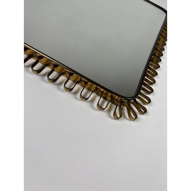 Brass Mirror in the style of Josef Frank, 1950s For Sale - Image 14 of 16