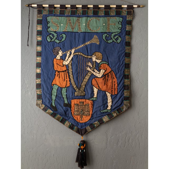 Antique British Music or Choral Procession Banners Orford Castle Suffolk For Sale - Image 10 of 17